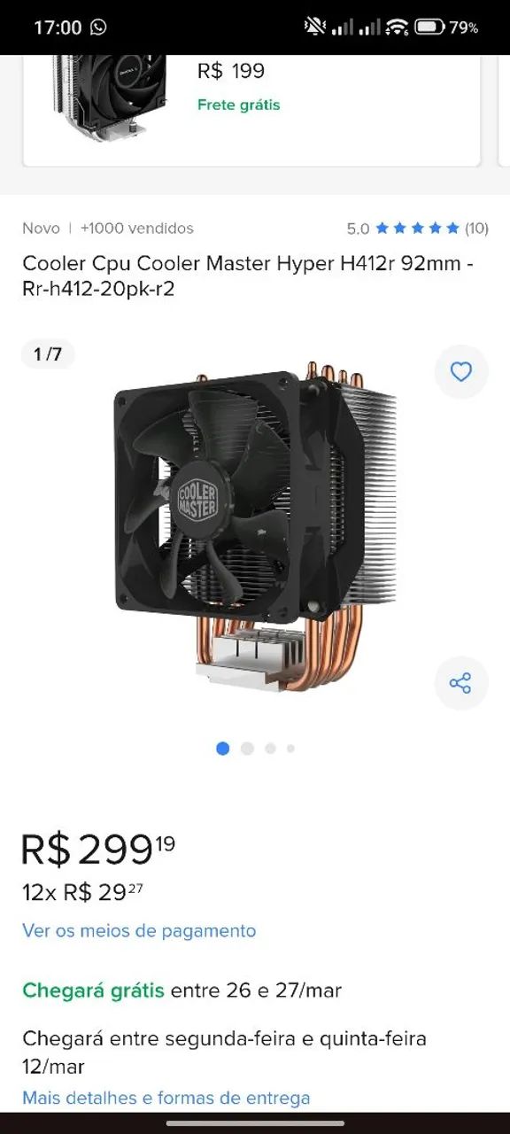 Air Cooler coolermaster hyper h410r - Foto 4