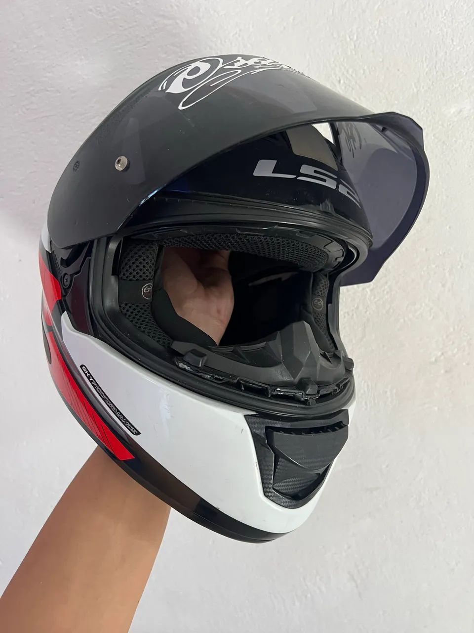 Capacete Ls2 c/ óculos interno  - Foto 5