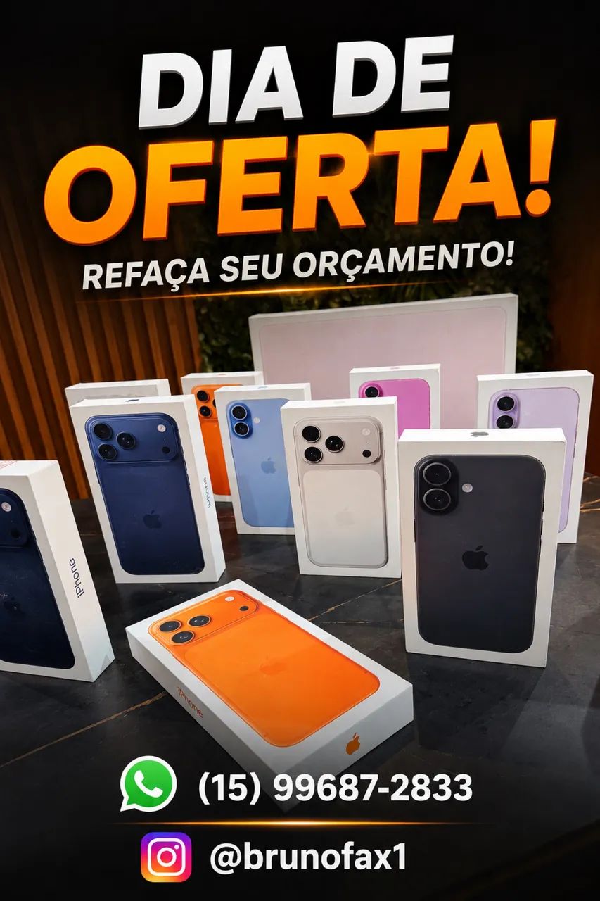 iPhone 17 256G NOVO a partir de R$5299
