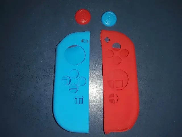 Nintendo Switch Capa Macia Joycons + Protetor Alavanca Oled Lite  - Foto 4