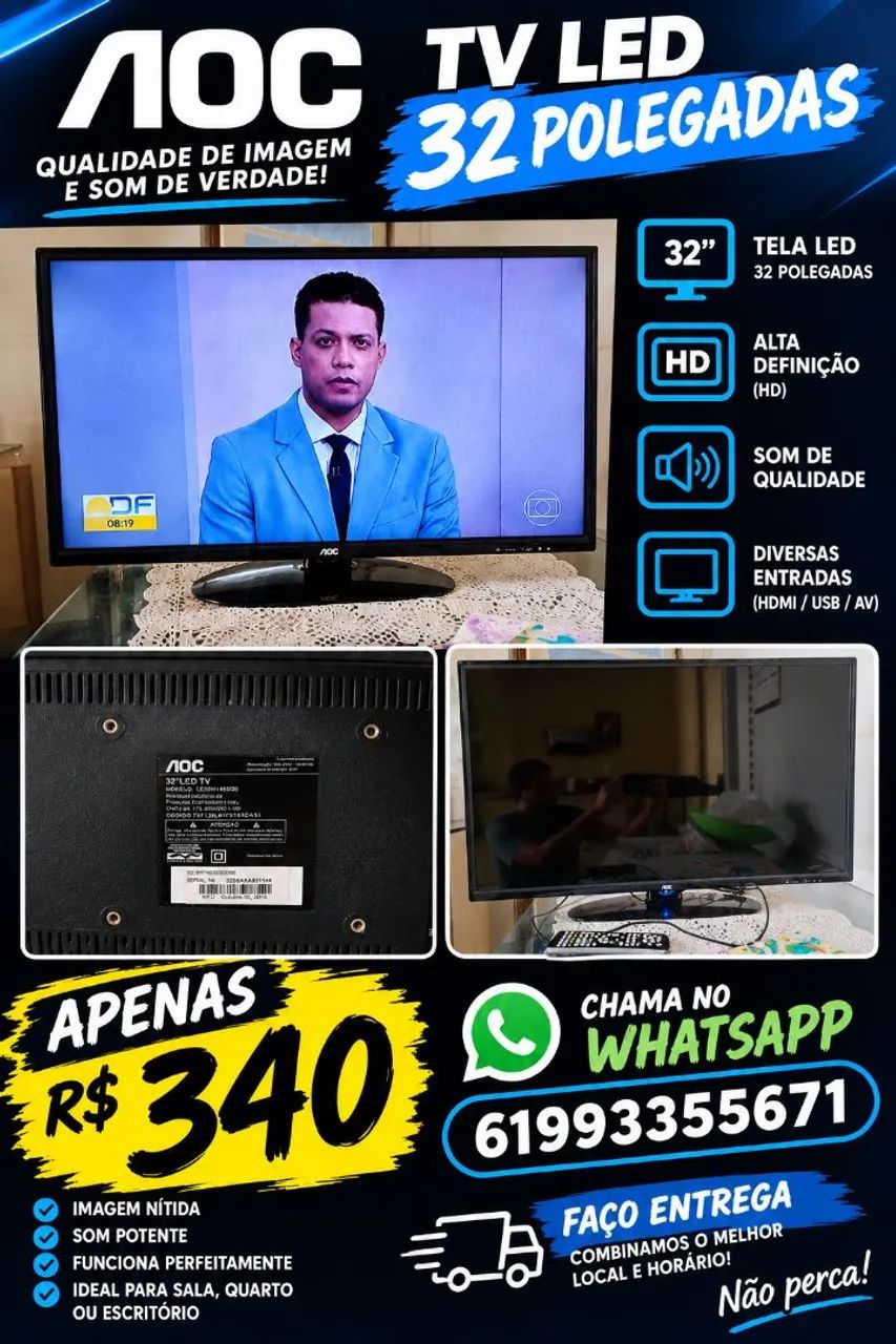 Tv AOC 32 polegadas 