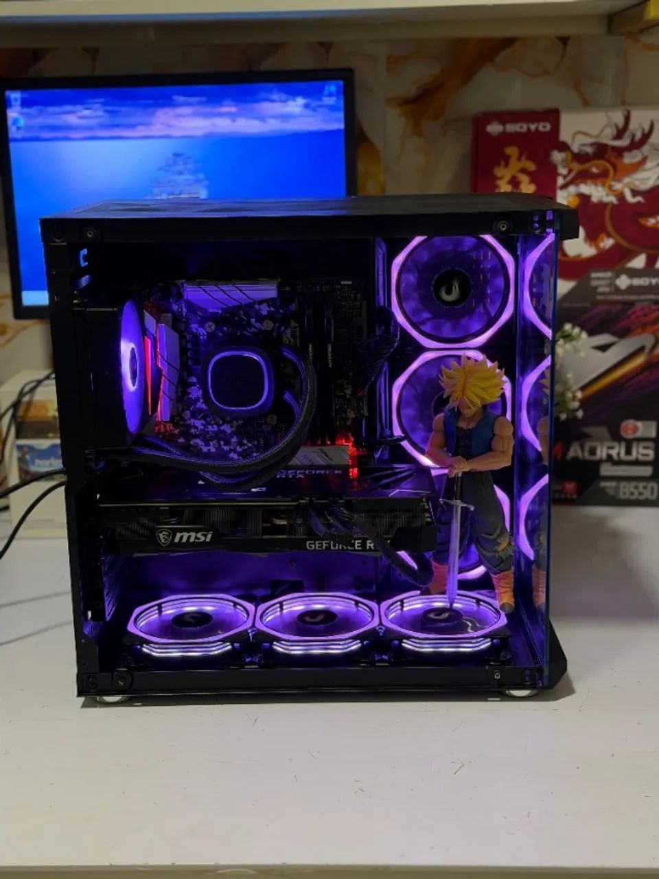 PC Gamer Ryzen 7 5700 + RTX 4060 + 16GB - TOP - Foto 2