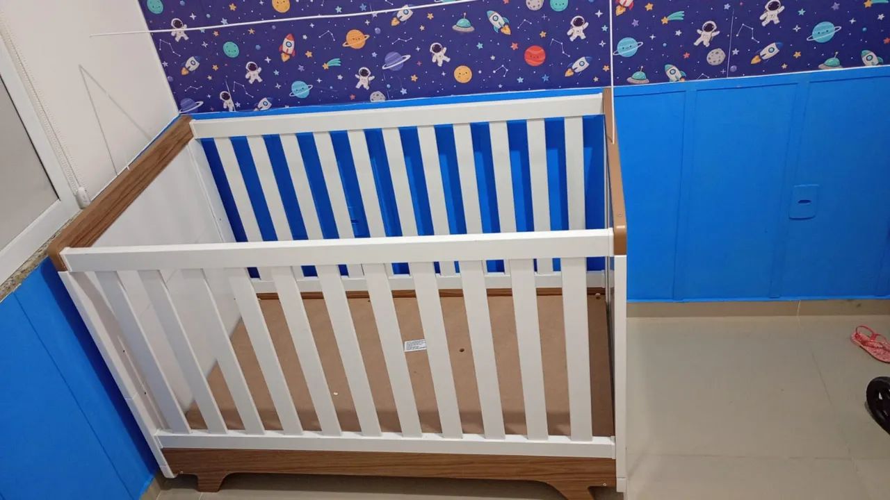 Berço infantil, vira cama. Madeirado  - Foto 2