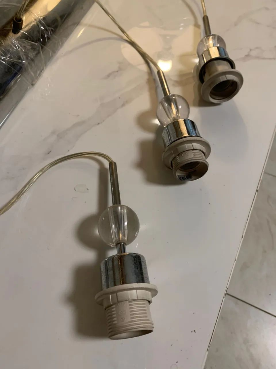 Luminária pendente cromada  - Foto 2