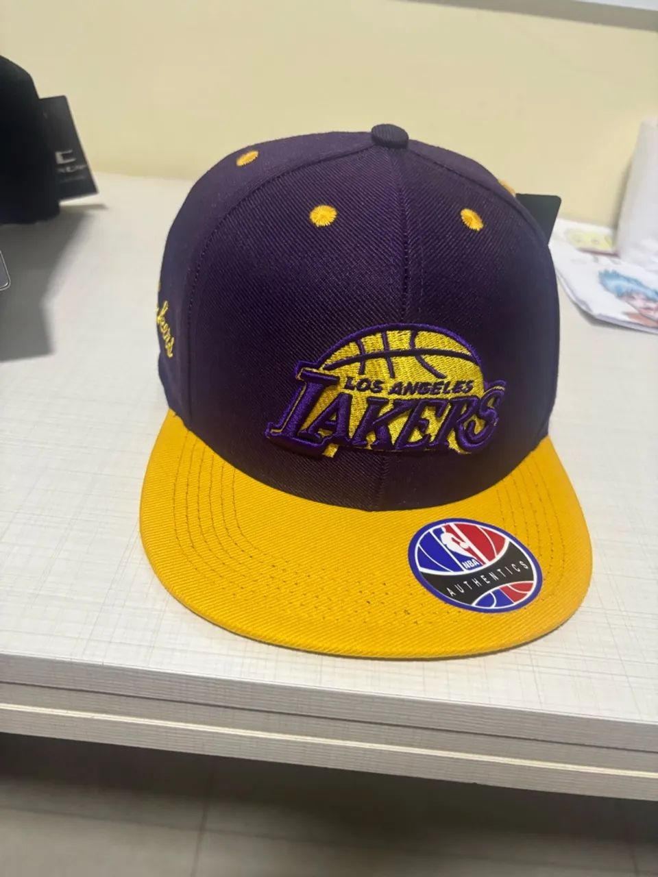 Kit Lote 8 Bonés Aba Reta E Curva Nba E Mlb - Novos Com Etiqueta - Foto 2