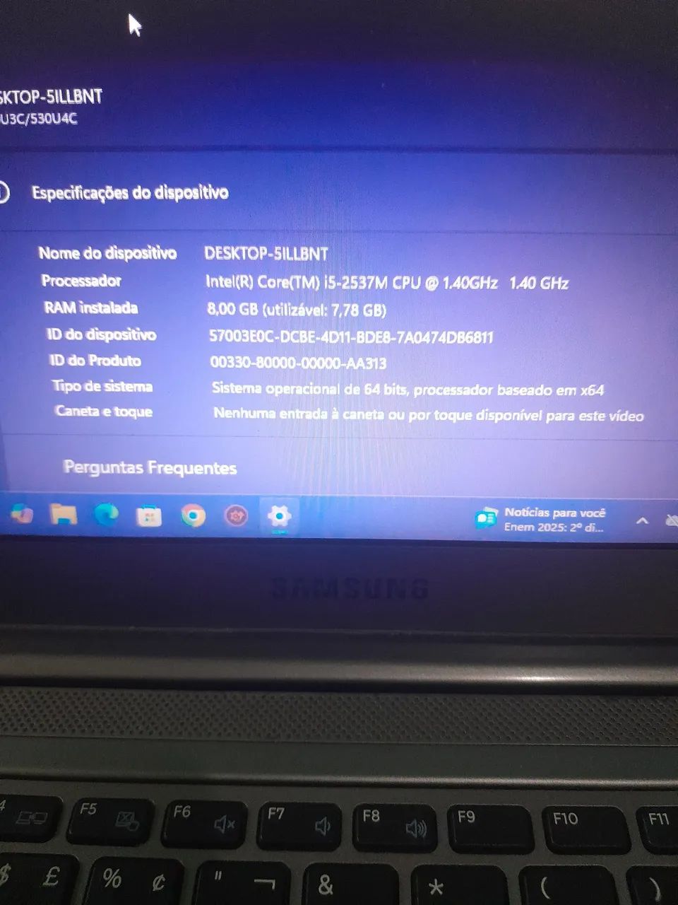 Notebook Samsung i5 Todo Perfeito  - Foto 4