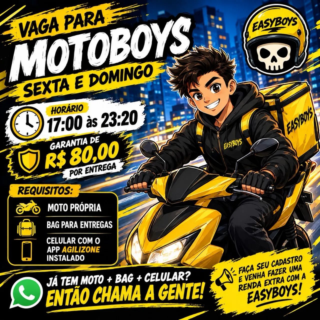 Vaga Motoboy Parquelândia