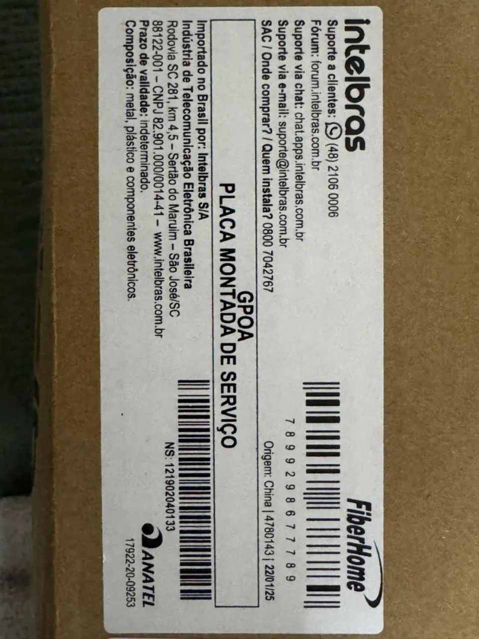 Placa GPON Intelbras - Foto 2
