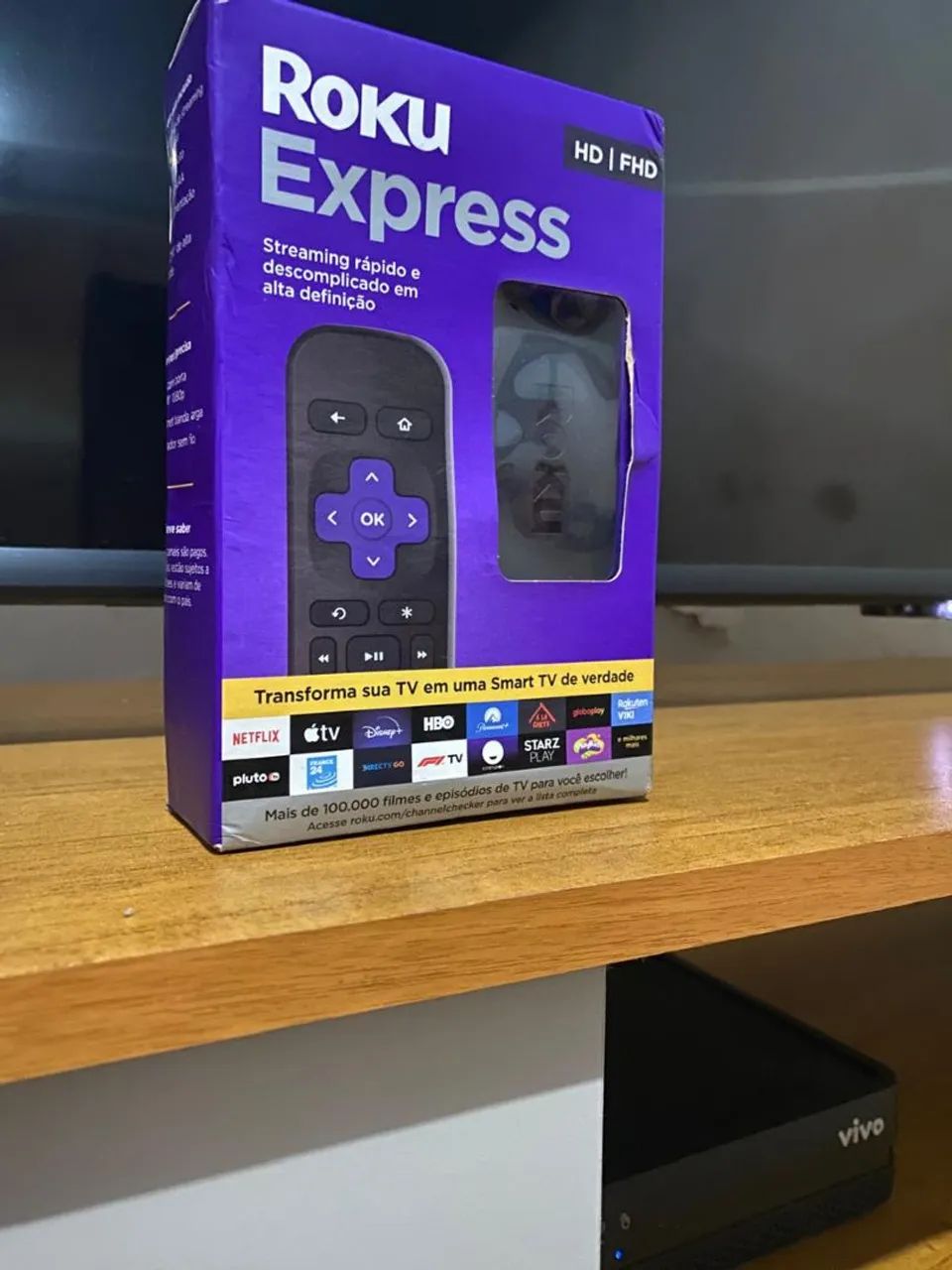 Roku Express Streaming HD - Completo com Controle
