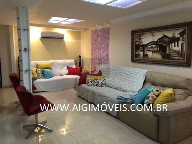 Casa 4 Quartos / Suíte / Churrasqueira / 200 metros da lagoa com Mobília