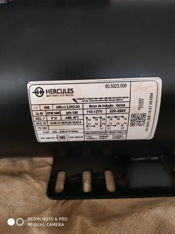 Motor elétrico Hércules 110/220 novo sem uso 3 cv - Foto 2