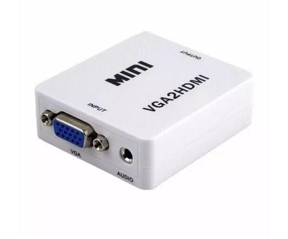 Mini Conversor Vga Para Hdmi Com Audio