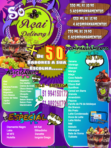 Só Açai Delivery Nova Santa Rita - Foto 6