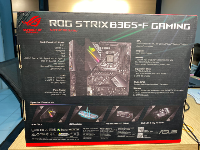 Placa Mae Asus Rog Strix 65 F Gaming Computadores E Acessorios Bela Vista Alvorada Olx