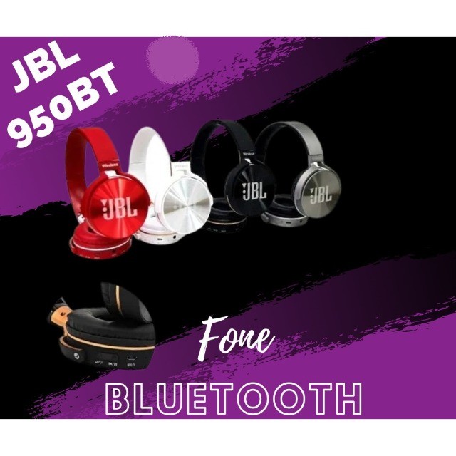 Fone Bluetooth Model Jb950 De Qualidade top de linha, Entra/sd/p2/radio Fm - Foto 2