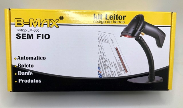 Leitor de Código de Barras B-Max LM-800 USB 5V Scanner Boletos Novo na Caixa - Foto 4