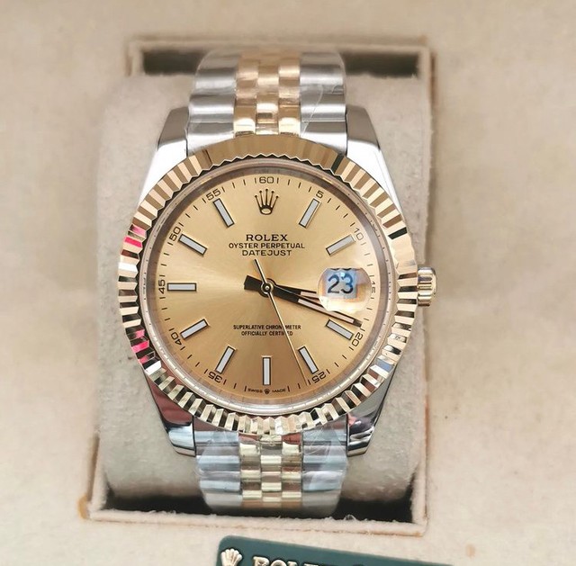 Relógio Rolex DateJust Automático  Misto Gold 18k Novo