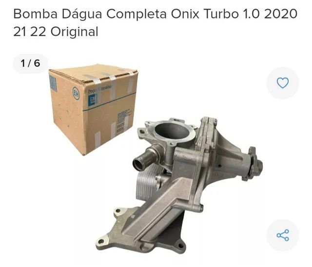 Bomba d'água completa onix turbo 1.0 20 21 22 original  - Foto 5