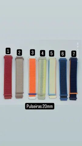 Pulseira de Nylon com velcro 22mm para relógio smartwatch  - Foto 2