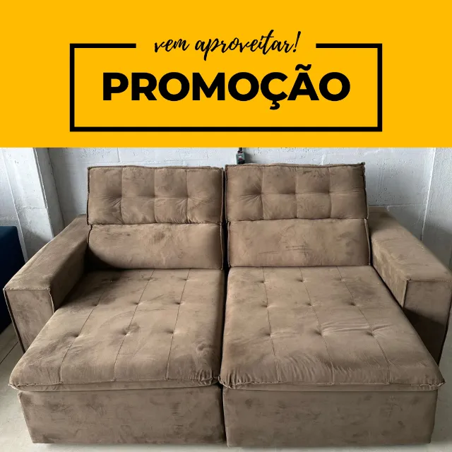 Sofa cama em promoção cor bege