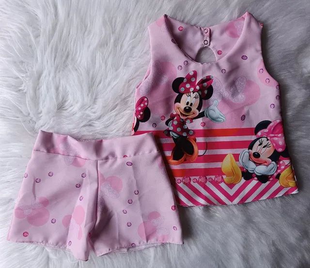 Conjunto temático Minnie rosa - Foto 2