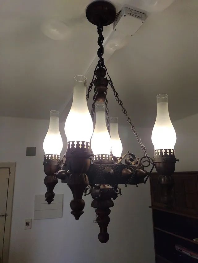 Lustre com cinco lâmpadas  - Foto 4