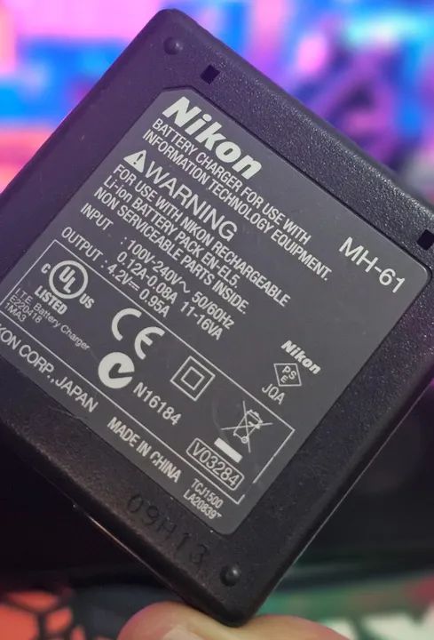 Carregador Modelo Eh-69p Para Câmera Nikon