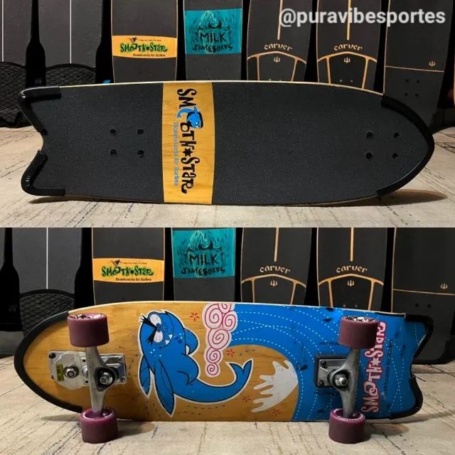 Skate Smoothstar Flying Fish Simulador Surf Carver Yow - Foto 2