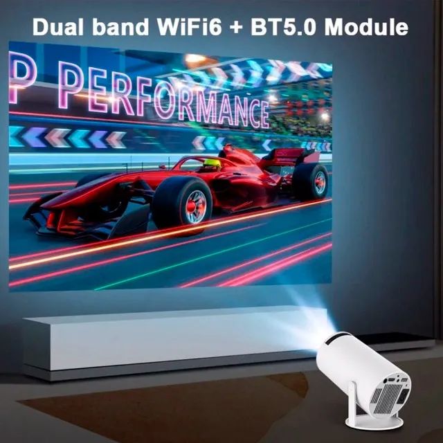 Projetor 4k Smart Android Wi-fi Bluetooth Espelhamento Celular HY400 - Foto 4