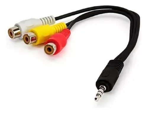 Cabo P2 Av 3 Rca Fêmeas Tv Receptor Áudio Vídeo - Foto 4