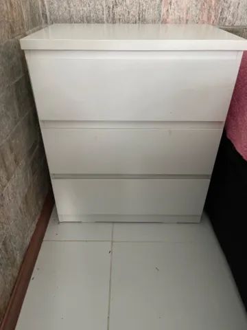 Escrivaninha mesa de cabeceira 3 gavetas 65204503832066122