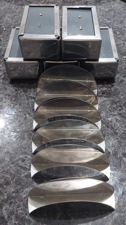 Kit 11 Porta Guardanapo Inox Lanchonete Restaurante [Bem conservados!] - Foto 3