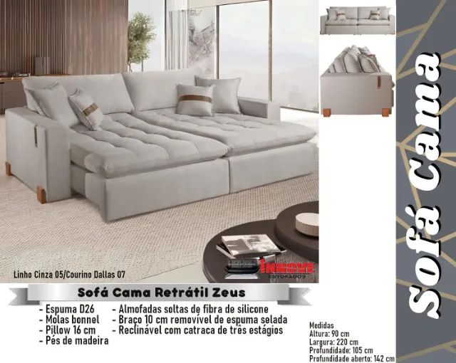 sala estofado sofa cama retratil