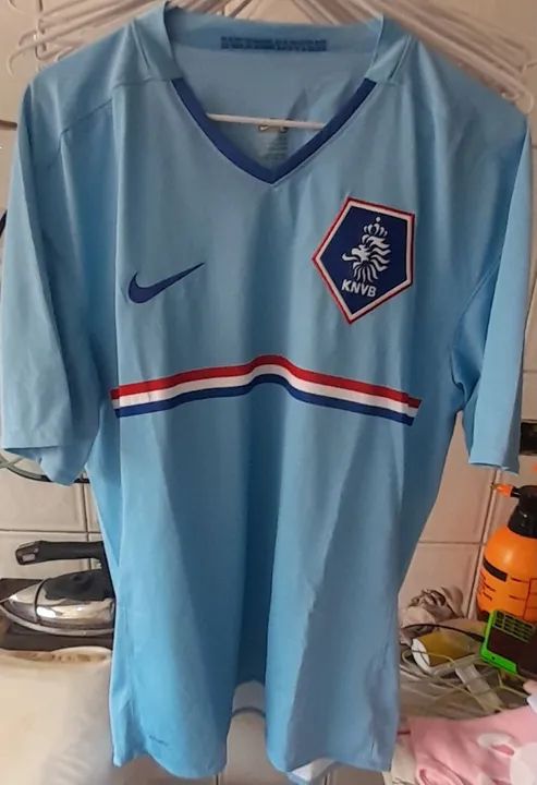 CAMISA SELECAO HOLANDA NIKE EUROCOPA 2008 AUSTRIA SUICA AZUL
