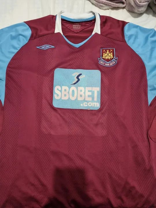 CAMISA WEST HAM 08/09 3G XXXL (ORIGINAL) - Foto 2