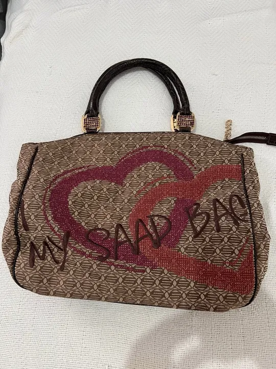 Bolsa de Ombro Marrom Saad