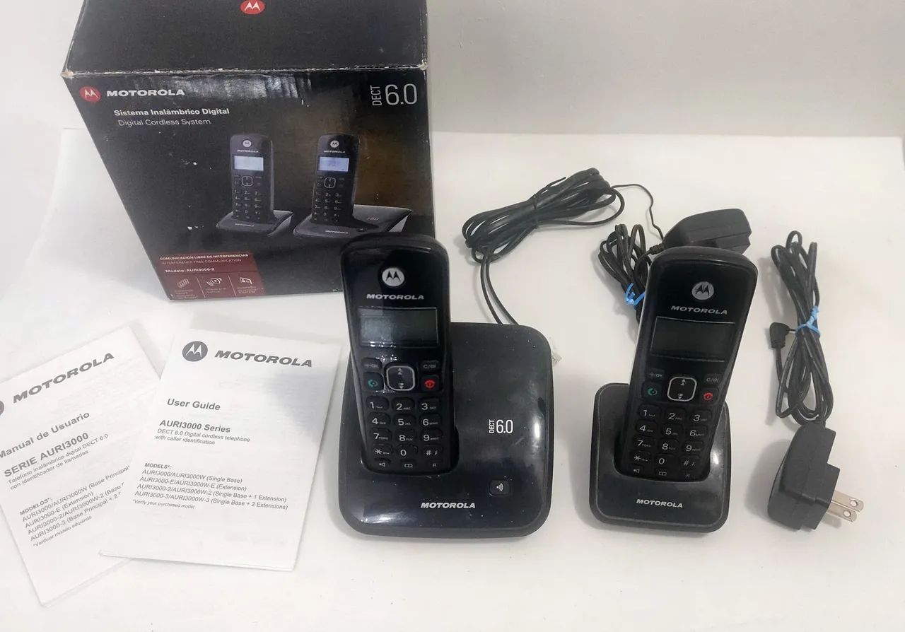 Telefone sem Fio Motorola DECT 6.0 AURI3000 Série