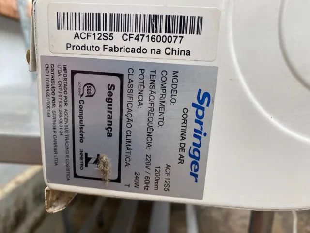 Cortina de ar Springer 120cm  - Foto 3