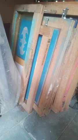 kit 12 telas de sublimação usadas tamanhos variados