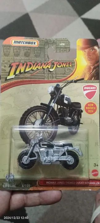 Miniatura Indiana Jones Ducati Scrambler Matchbox