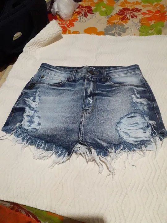 Short e saia jeans  - Foto 4