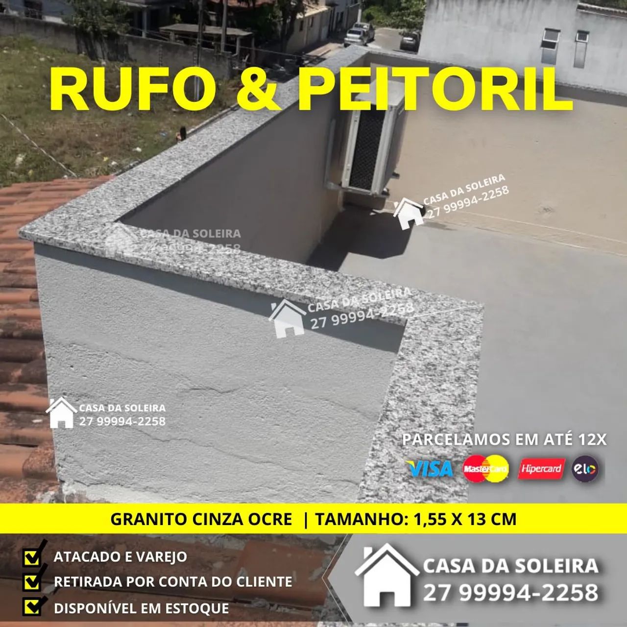 PEITORIL  de granito  1,55 X 13 CM | * INGRID