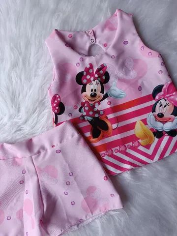 Conjunto temático Minnie rosa - Foto 4