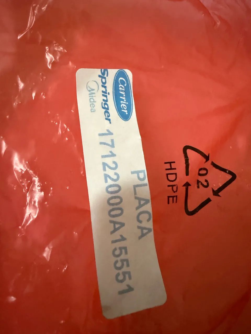 Placa ar mídea 17122000a15551 evaporadora 