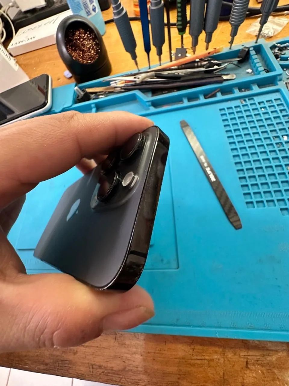 Carcaça iPhone 14 pró preta - Peça de Reposição - Foto 5