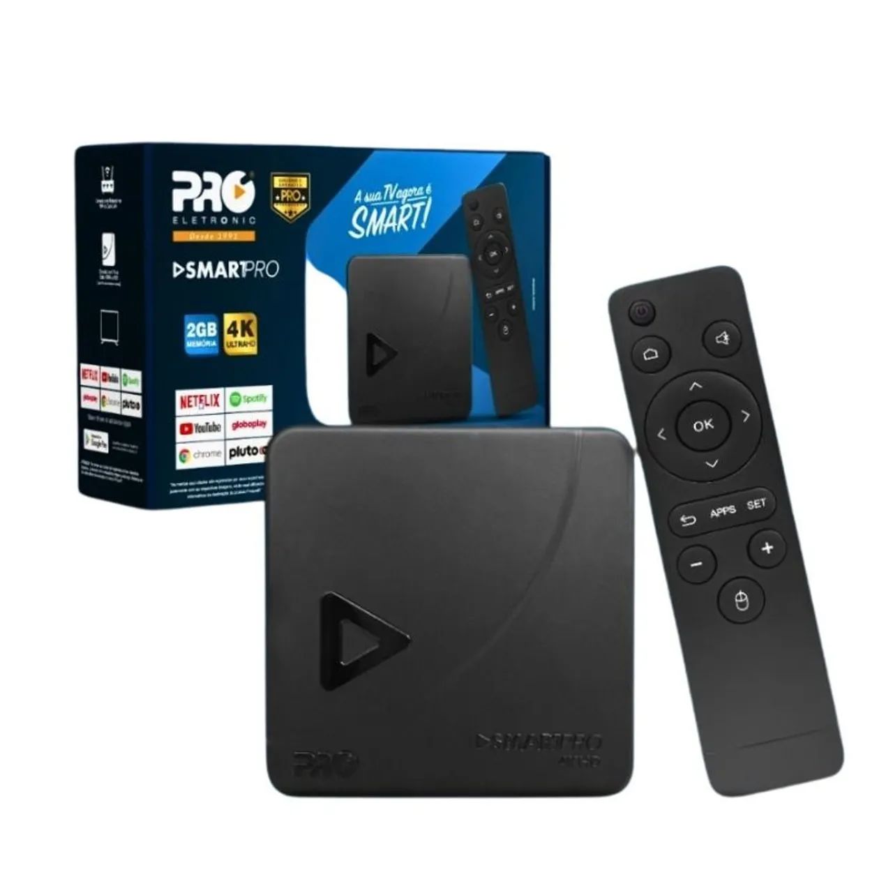 Smart Box Proeletronic 4K PROSB-3000 Android TV Original  Homologado Anatel - Foto 2