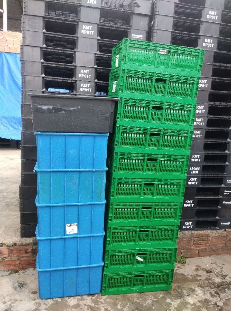 Caixas organizadora e paletes de plástico.. - Foto 3