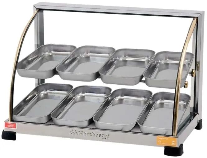 Estufa Expositora De Salgados 8 Bandejas<br>Ouro - Marchesoni - Foto 3