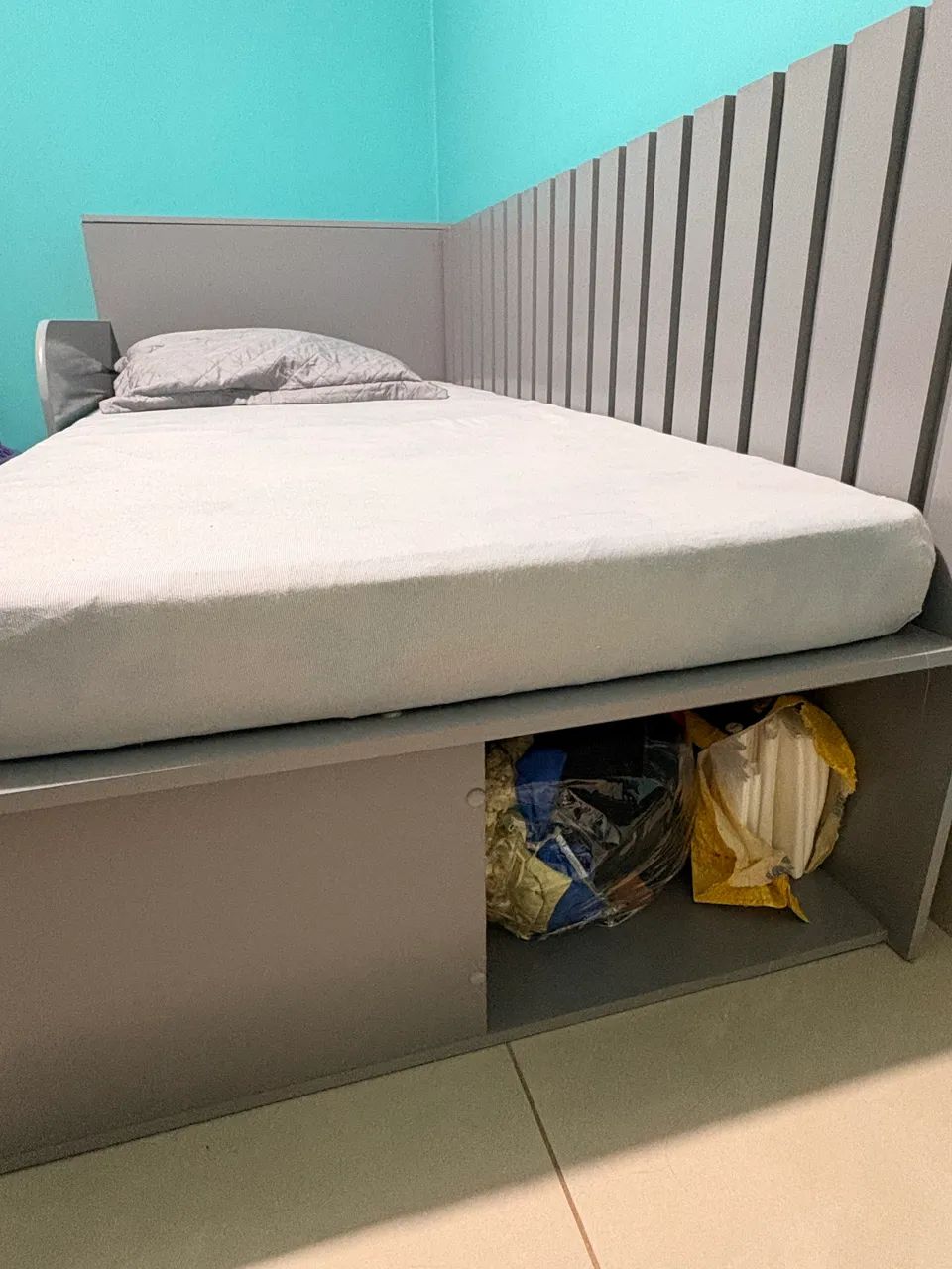 Cama solteiro MDF - planejada64375104224899122