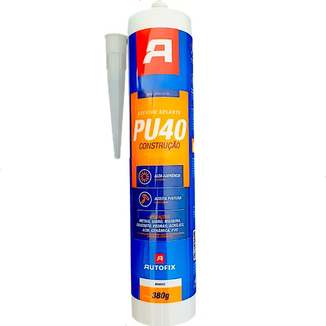 Adesivo Selante Pu40 Branco 380g Silicone Cola Tubo Autofix